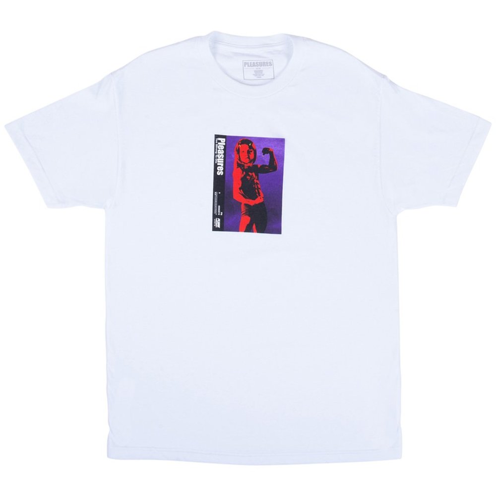 Pleasures Now 2 Strong 2 Die White T Shirt S New